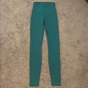 High-Waisted Teal Lululemon Align Leggings